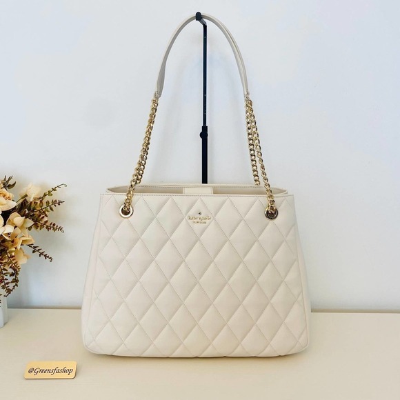 kate spade Handbags - Kate spade purse carey tote shoulder bag parchment